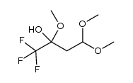 1,1,1-trifluoro-2,4,4-trimethoxybutan-2-ol结构式