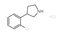 3-(2-氯苯基)吡咯烷盐酸盐结构式