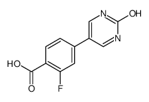 2-fluoro-4-(2-oxo-1H-pyrimidin-5-yl)benzoic acid Structure