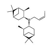 (-)-(Z)-crotonyldiisopinocampheylborane Structure