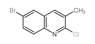 6-Bromo-2-chloro-3-methylquinoline Structure