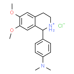 1-(4-DIMETHYLAMINO-PHENYL)-6,7-DIMETHOXY-1,2,3,4-TETRAHYDRO-ISOQUINOLINIUM CHLORIDE结构式