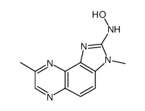 2-羟基氨基-3,8-二甲基咪唑并[4,5-f]喹噁啉结构式
