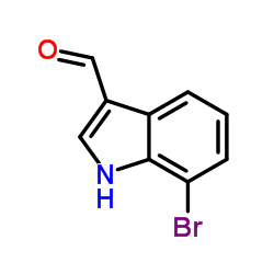 7-溴吲哚-3-羧醛结构式