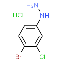 (4-溴-3-氯苯基)肼盐酸盐结构式