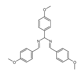 1,3,5-tris(4-methoxyphenyl)-2,4-diazapenta-1,4-diene Structure
