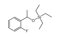 triethyl(1-(2-fluorophenyl)ethoxy)silane结构式