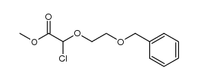methyl chloro[2-(phenylmethoxy)ethoxy]acetate结构式