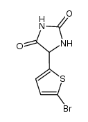 5-(5-bromothiophen-2-yl)imidazolidine-2,4-dione结构式