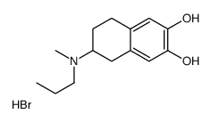 6-[Methyl(propyl)amino]-5,6,7,8-tetrahydro-2,3-naphthalenediol hy drobromide (1:1) Structure