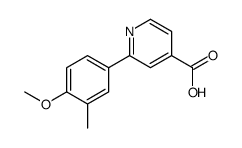 2-(4-methoxy-3-methylphenyl)pyridine-4-carboxylic acid结构式