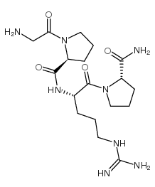甘氨酸-脯氨酸-精氨酸-脯氨酸-氨基化合物结构式