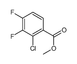 methyl 2-chloro-3,4-difluorobenzoate结构式