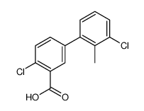 2-chloro-5-(3-chloro-2-methylphenyl)benzoic acid Structure