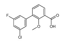 3-(3-chloro-5-fluorophenyl)-2-methoxybenzoic acid Structure
