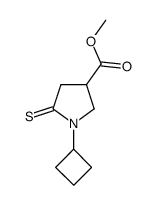 methyl 1-cyclobutyl-5-thioxopyrrolidine-3-carboxylate Structure
