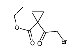 ethyl 1-(2-bromoacetyl)cyclopropanecarboxylate Structure