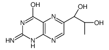 2-amino-6-[(1S,2S)-1,2-dihydroxypropyl]-4(1H)-Pteridinone结构式