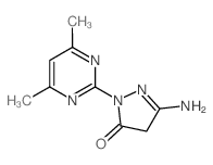 5-氨基-2-(4,6-二甲基嘧啶-2-基)-2,4-二氢-3H-吡唑-3-酮结构式