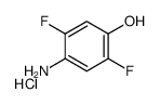 4-氨基-2,5-二氟苯酚盐酸盐结构式
