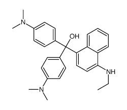 bis[4-(dimethylamino)phenyl]-[4-(ethylamino)naphthalen-1-yl]methanol Structure