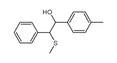 2-(methylthio)-2-phenyl-1-(p-tolyl)ethanol结构式