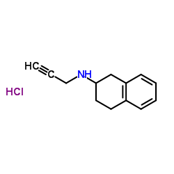 N-(2-Propyn-1-yl)-1,2,3,4-tetrahydro-2-naphthalenamine hydrochloride (1:1) Structure