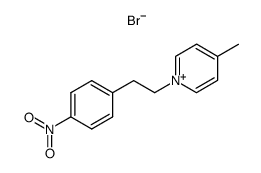 4-methyl-1-(4-nitrophenethyl)pyridin-1-ium bromide Structure
