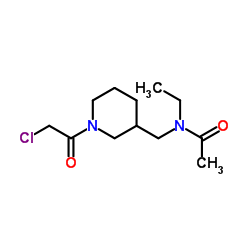N-{[1-(Chloroacetyl)-3-piperidinyl]methyl}-N-ethylacetamide Structure