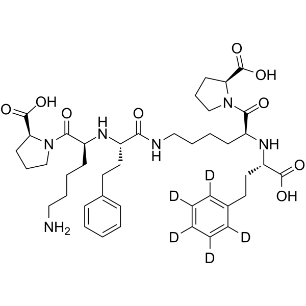 (S)-Lisinopril Dimer-d5 Structure