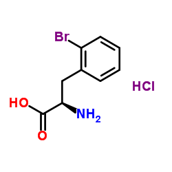 2-Bromo-D-phenylalanine hydrochloride (1:1) Structure