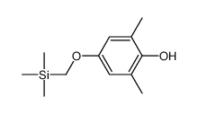 2,6-dimethyl-4-(trimethylsilylmethoxy)phenol Structure