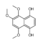 5,6,8-trimethoxynaphthalene-1,4-diol Structure