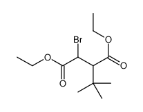 diethyl 2-bromo-3-tert-butylbutanedioate结构式