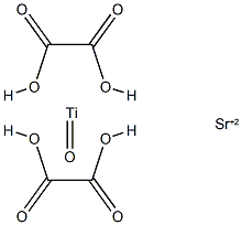 strontium bis[oxalato(2-)-O,O']oxotitanate(2-)结构式