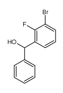 (3-bromo-2-fluorophenyl)(phenyl)methanol结构式