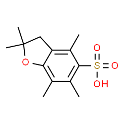 2,2,4,6,7-五甲基-2,3-二氢苯并呋喃-5-磺酸结构式