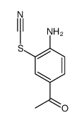 1-(4-氨基-3-硫代氰酰基苯基)乙酮结构式