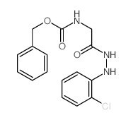 Glycine, N-carboxy-,N-benzyl ester, 2-(o-chlorophenyl)hydrazide (8CI) Structure