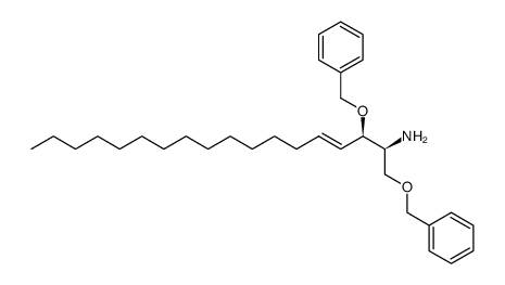 (2S,3R)-2-amino-1,3-(dibenzyloxy)-octadeca-4-ene Structure