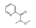 N-甲氧基-N-甲基吡啶酰胺结构式