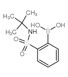 2-(叔丁基氨基)磺酰基苯硼酸结构式