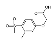 2-(3-methyl-4-methylsulfonyl-phenoxy)acetic acid结构式