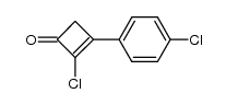 2-chloro-3-(4-chlorophenyl)cyclobut-2-enone结构式