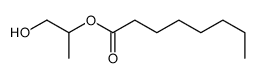 1-hydroxypropan-2-yl octanoate结构式