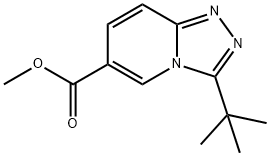 3-(叔丁基)-[1,2,4]三唑并[4,3-A]吡啶-6-羧酸甲酯结构式