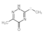 6-甲基-3-(甲硫基)-1,2,4-三嗪-5(4H)-酮结构式