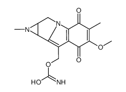 8-(Aminocarbonyloxymethyl)-1,1a,2,8b-tetrahydro-6-methoxy-1,5-dimethylazirino[2',3':3,4]pyrrolo[1,2-a]indole-4,7-dione Structure