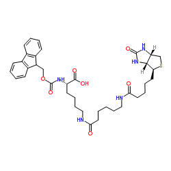 Nα-Fmoc-Nepsilon-生物素-ε-氨基己酰基-L-赖氨酸图片