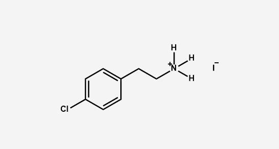 4-氯苯乙基碘化铵结构式